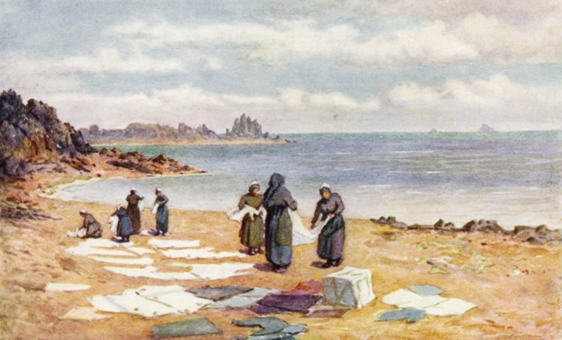 Droogdag bij La Houle door J. Hardwicke Lewis