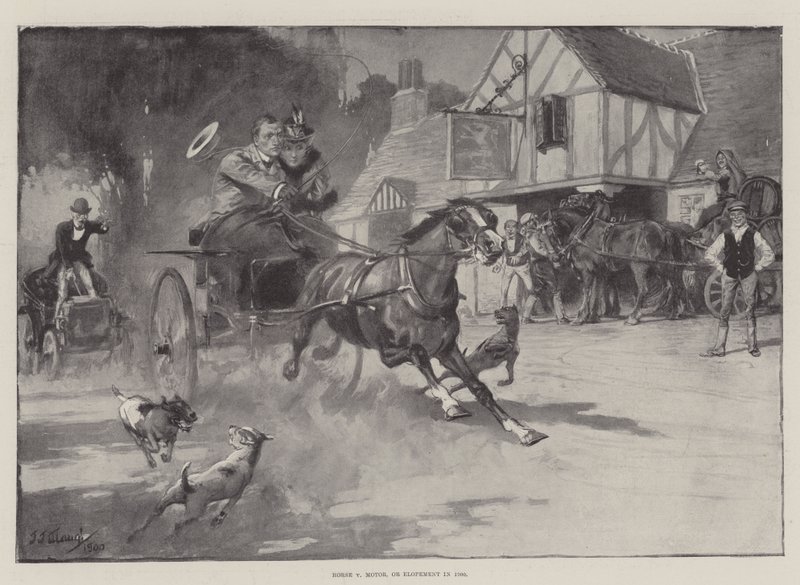 Paard versus Motor, of Ontvoering in 1900 door J. J. Waugh