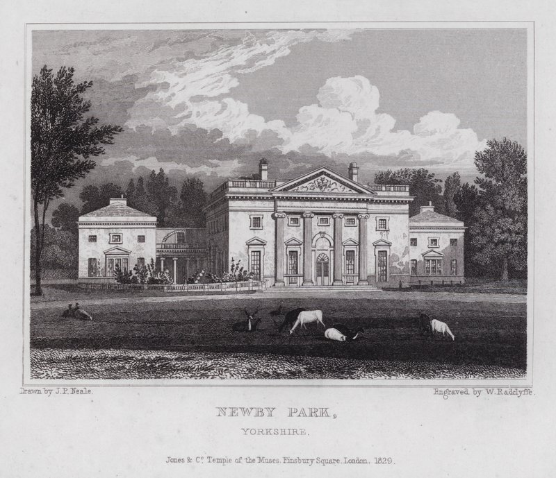 Newby Park, Yorkshire door John Preston Neale