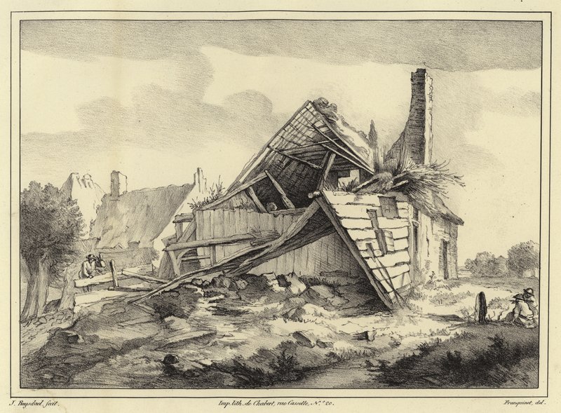 Vervallen gebouw door Jacob van Ruisdael