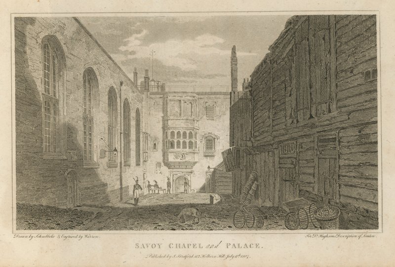Savoy Kapel en Paleis door Jacob Schnebbelie
