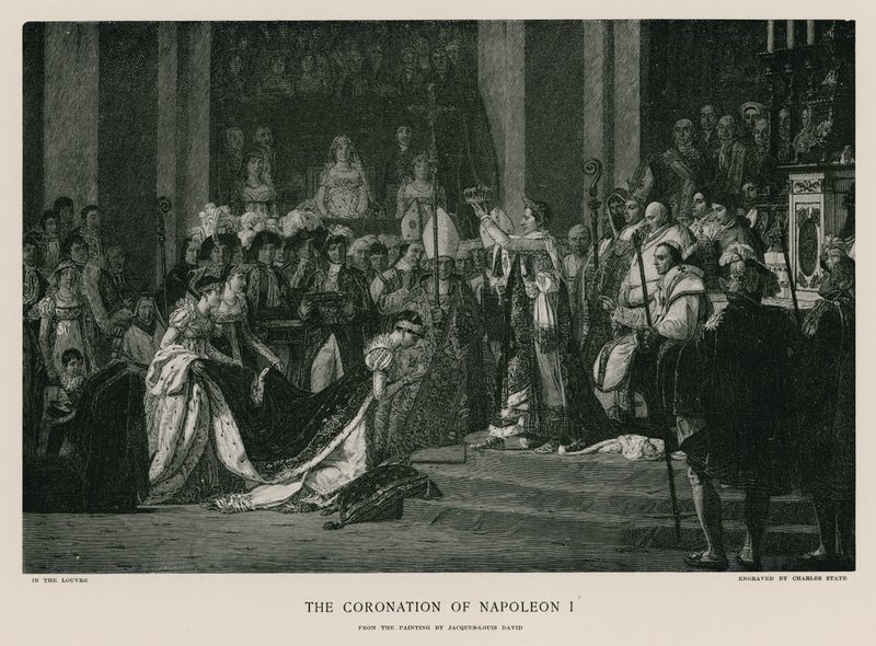 De kroning van Napoleon I door Jacques Louis David