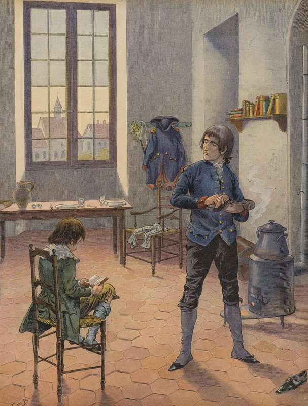 Napoleon Bonaparte in Auxonne door Jacques Marie Gaston Onfray de Breville (Job)