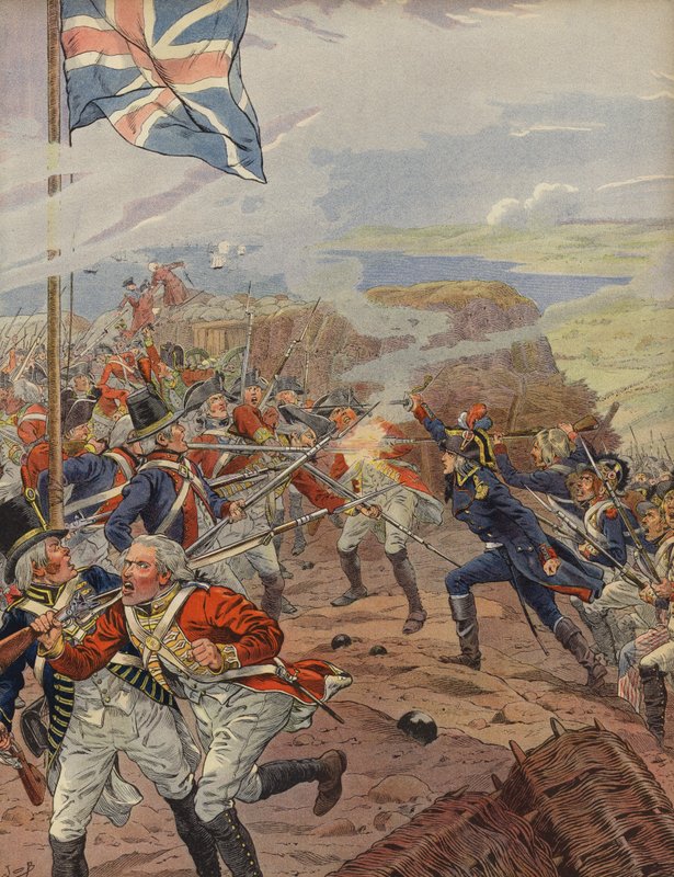 Napoleon Bonaparte leidt de aanval bij het Beleg van Toulon door Jacques Marie Gaston Onfray de Breville (Job)