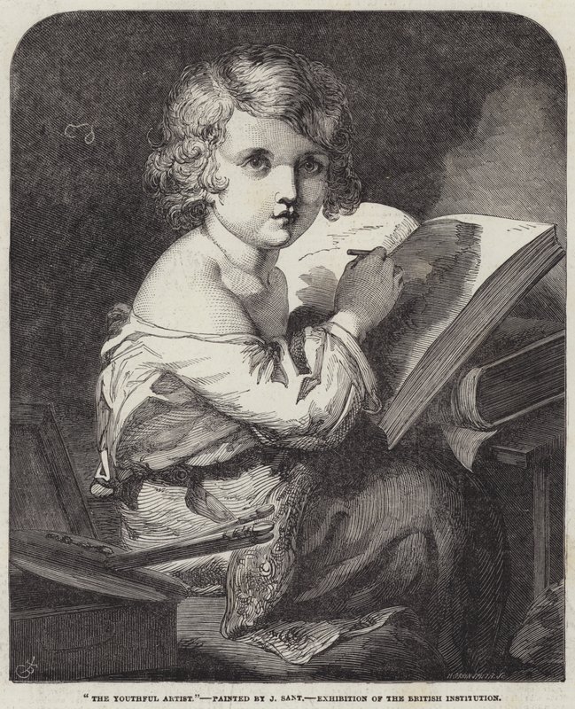 De jeugdige kunstenaar door James Sant