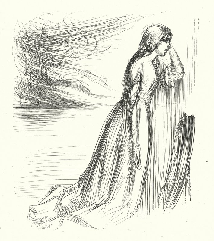 "Verliet zijn huis" (gravure) door James Abbott McNeill (after) Whistler