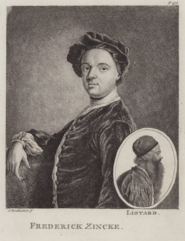 Christian Friedrich Zincke, Duitse miniaturist door James Bretherton