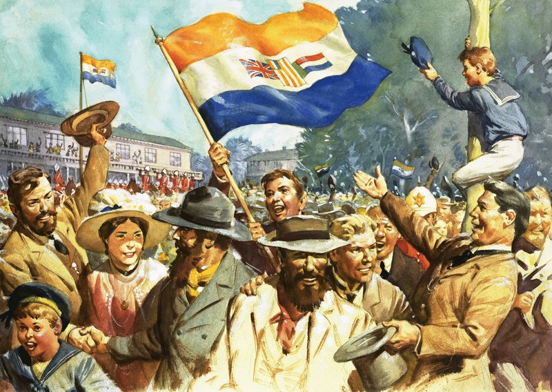 Geboorte van de Unie van Zuid-Afrika door James Edwin McConnell