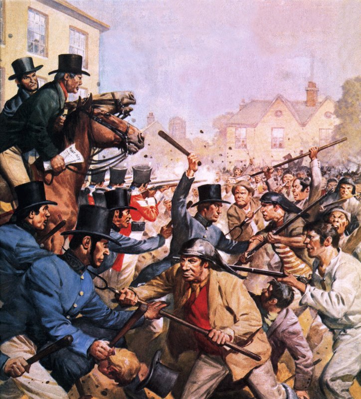 Zwarte dag in Newport door James Edwin McConnell