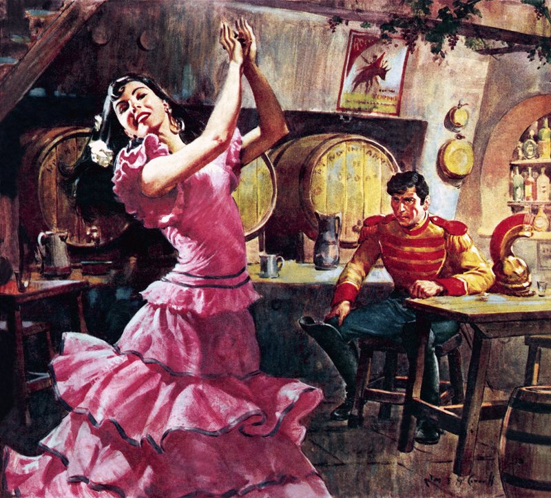 Carmen en Don Jose door James Edwin McConnell