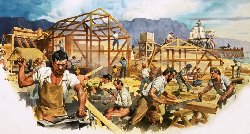 Nederlandse kolonisten in Zuid-Afrika door James Edwin McConnell