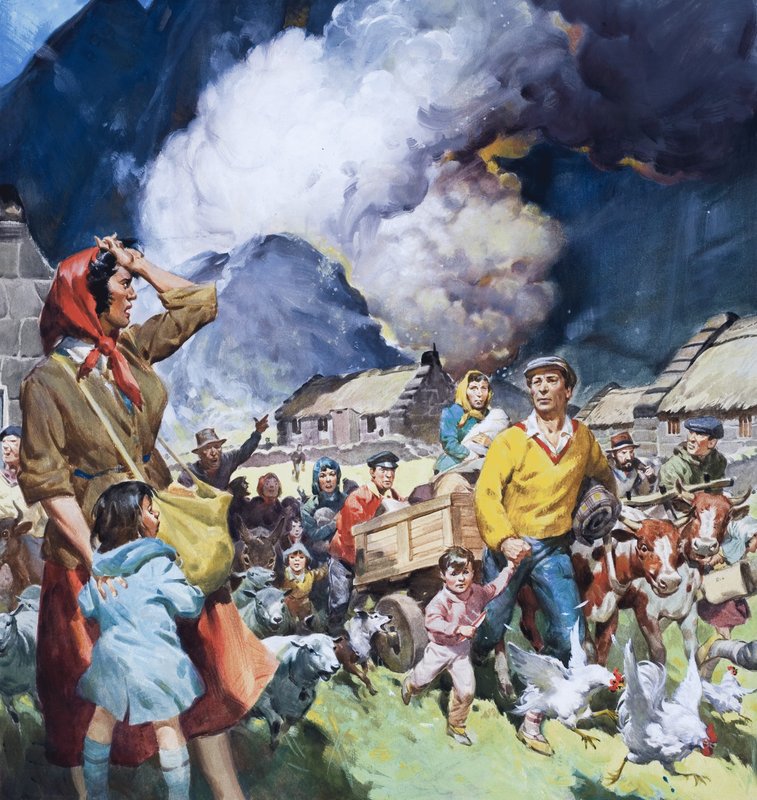 Gezinnen na natuurramp door James Edwin McConnell