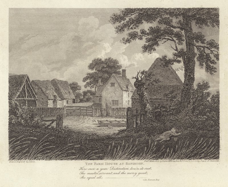 Robert Bloomfield, dichter: De Boerderij in Sapiston door James Storer