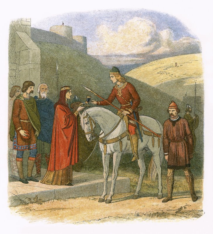 Edward vermoord in Corfe door James William Edmund Doyle