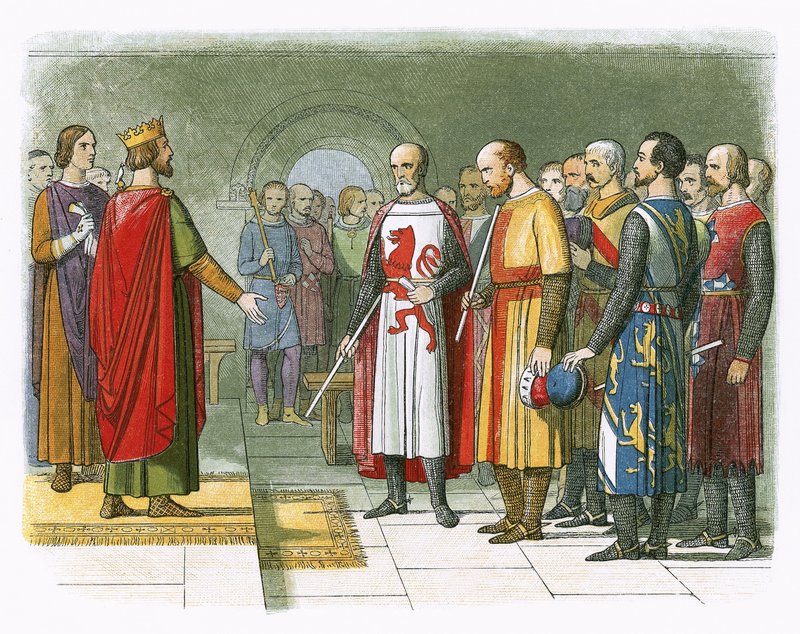 Koning Hendrik III en zijn parlement door James William Edmund Doyle