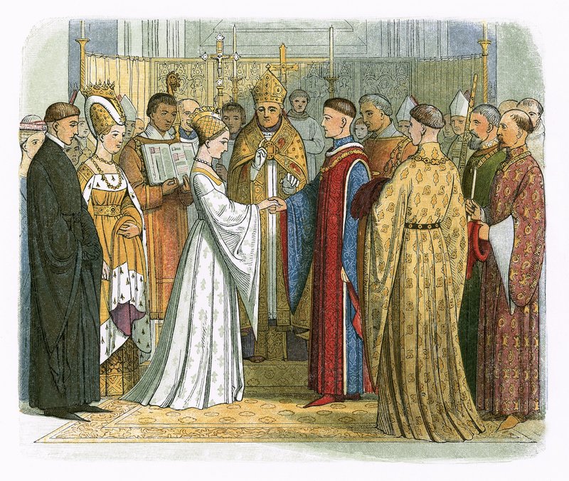 Huwelijk van koning Hendrik V en Katherine van Frankrijk door James William Edmund Doyle
