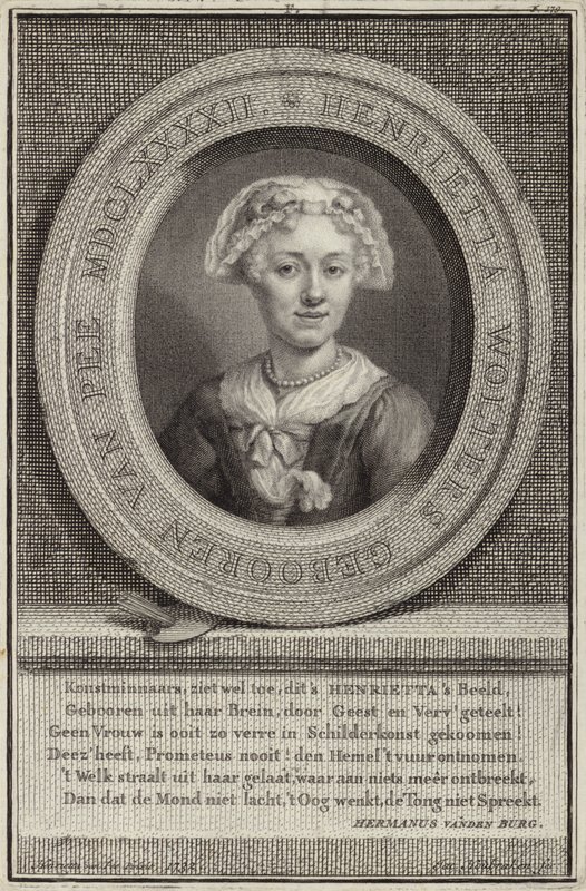 Portret van Henrietta van Pee door Jan Maurits Quinckhardt