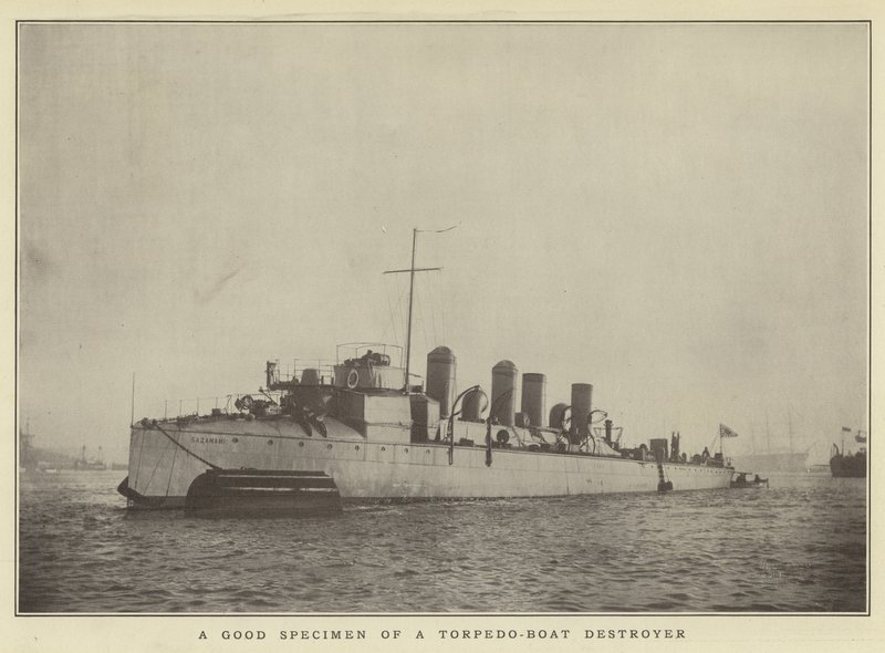 Een goed voorbeeld van een torpedobootjager door Japanese Photographer