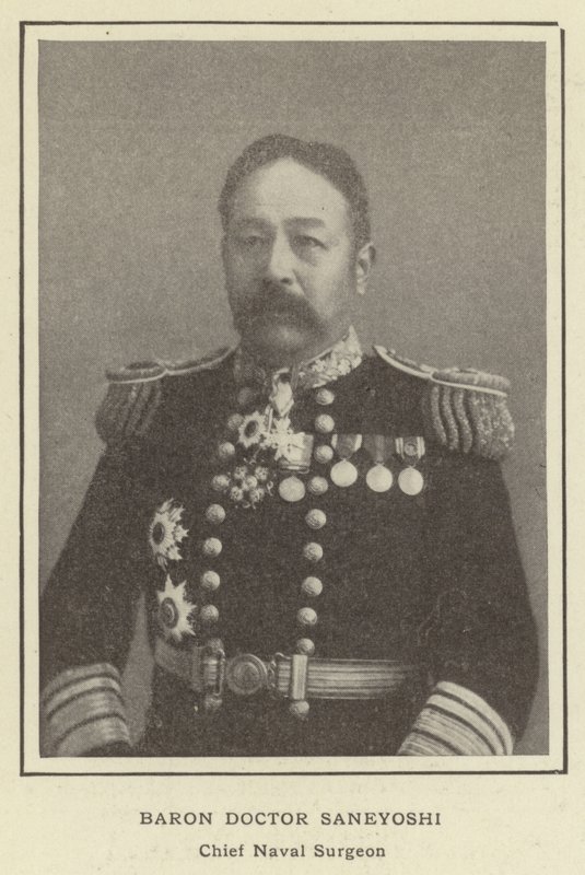 Baron Dokter Saneyoshi, Hoofd Marinechirurg door Japanese Photographer