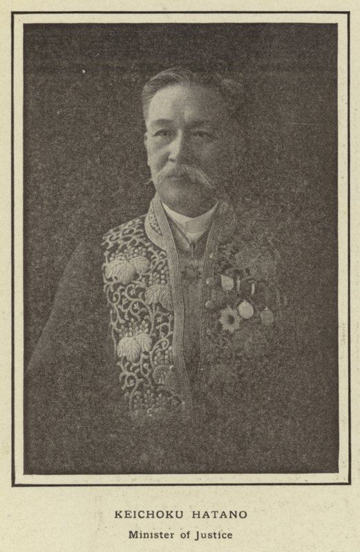 Keichoku Hatano, Minister van Justitie door Japanese Photographer