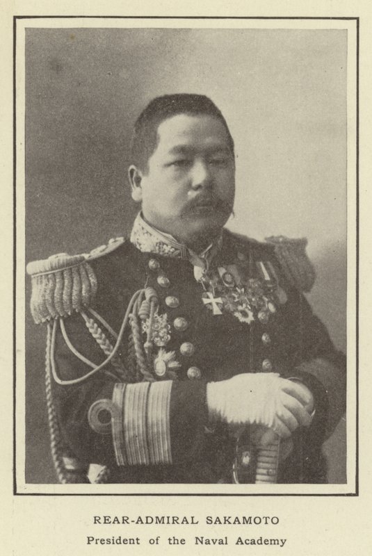 Schout-bij-nacht Sakamoto, President van de Marineacademie door Japanese Photographer