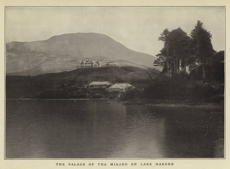 Het Paleis van de Mikado aan het Meer van Hakone door Japanese Photographer