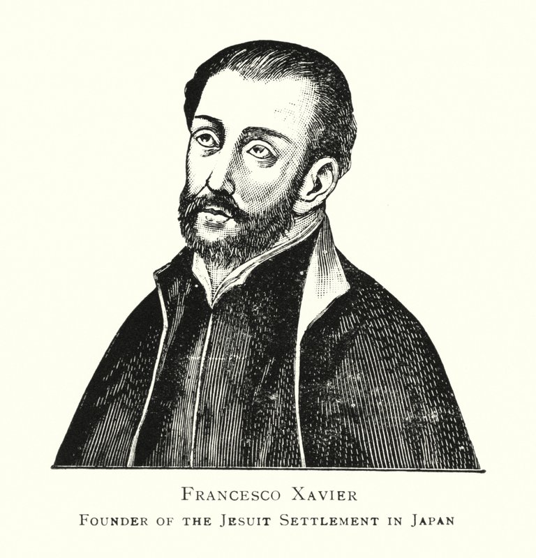 Francesco Xavier, Stichter van de Jezuïetenmissie in Japan door Japanese School