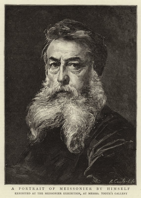 Een Portret van Meissonier door Hemzelf door Jean Louis Ernest Meissonier
