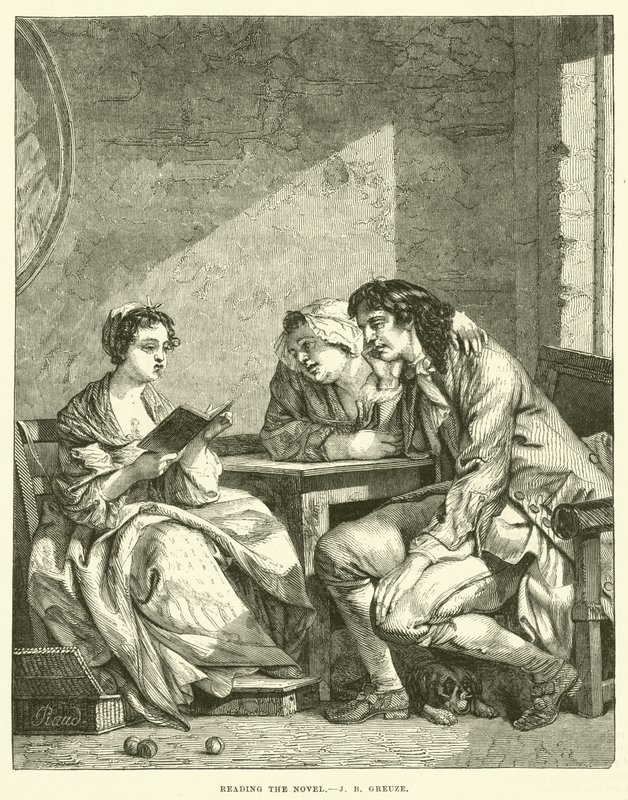 De roman lezen door Jean Baptiste Greuze