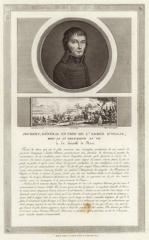 Portret van Barthelemy Catherine Joubert door Jean Duplessi Bertaux