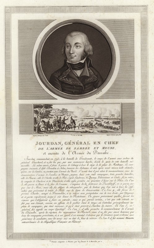 Portret van Jean-Baptiste Jourdan, Graaf Jourdan door Jean Duplessi Bertaux