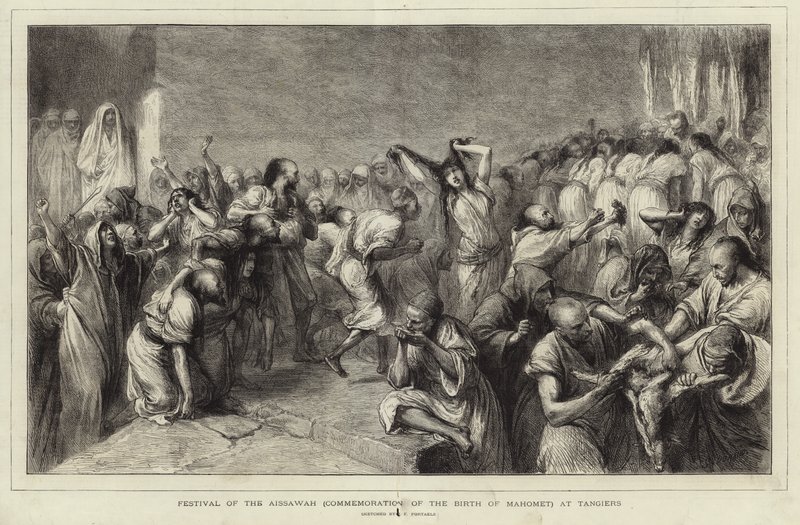 Festival van de Aissawah door Jean Francois Portaels