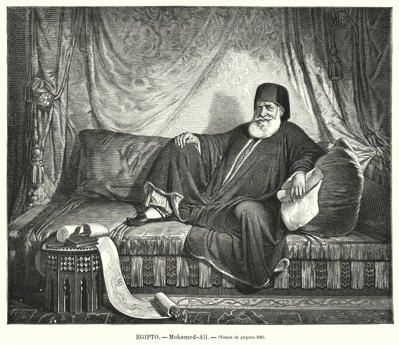 Muhammad Ali, Ottomaanse onderkoning van Egypte door Jean Francois Portaels