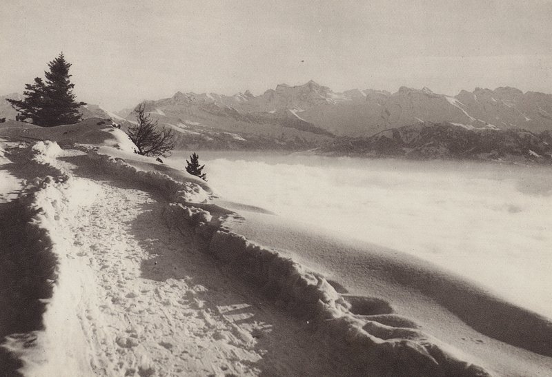 Rigi Kaltbad, zonnige winterdag door Jean Gaberell
