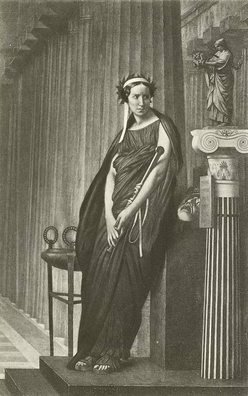 Rachel als de Muze van de Griekse Tragedie door Jean Leon Gerome
