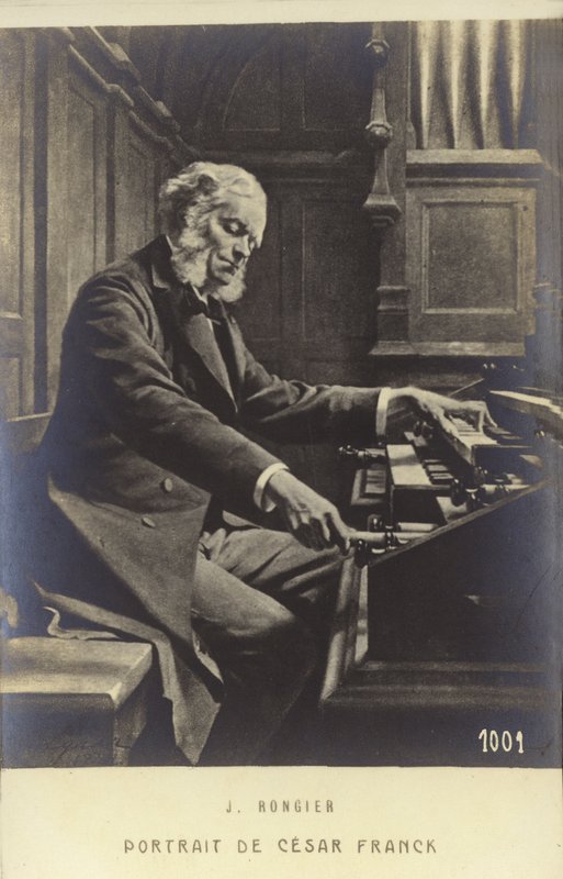 Cesar Franck, Belgisch geboren componist, pianist, organist en muziekleraar die tijdens zijn volwassen leven in Parijs werkte (1822-1890) door Jeanne Rongier