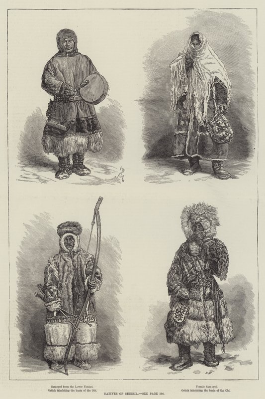 Inboorlingen van Siberië door Johann Nepomuk Schonberg