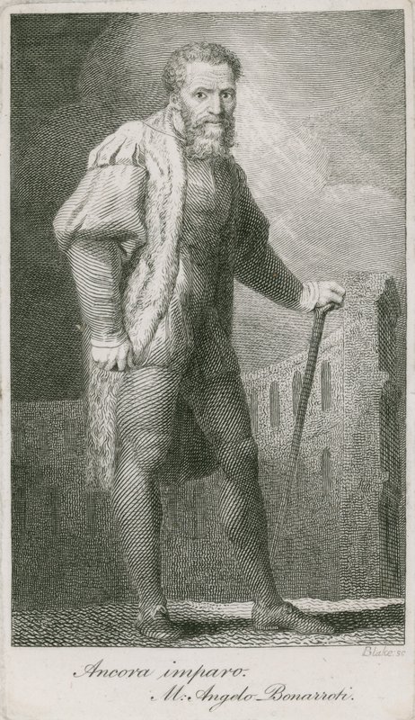 Michelangelo Buonarroti door Johann Heinrich Füssli