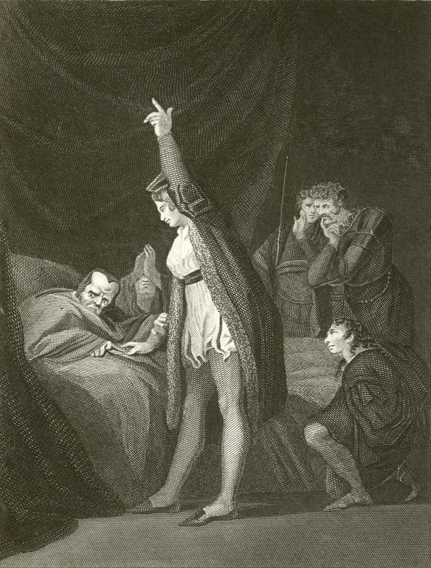 De dood van kardinaal Beaufort door Johann Heinrich Füssli