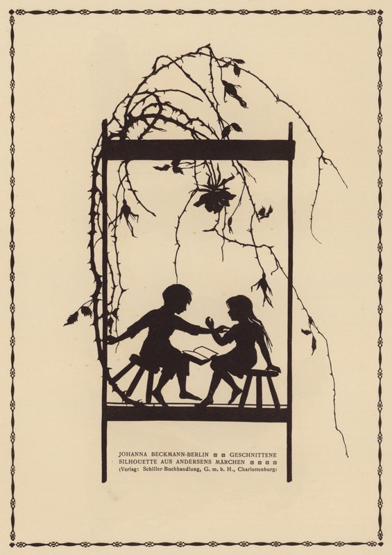 Silhouet uit een sprookje van Hans Christian Andersen door Johanna Beckmann