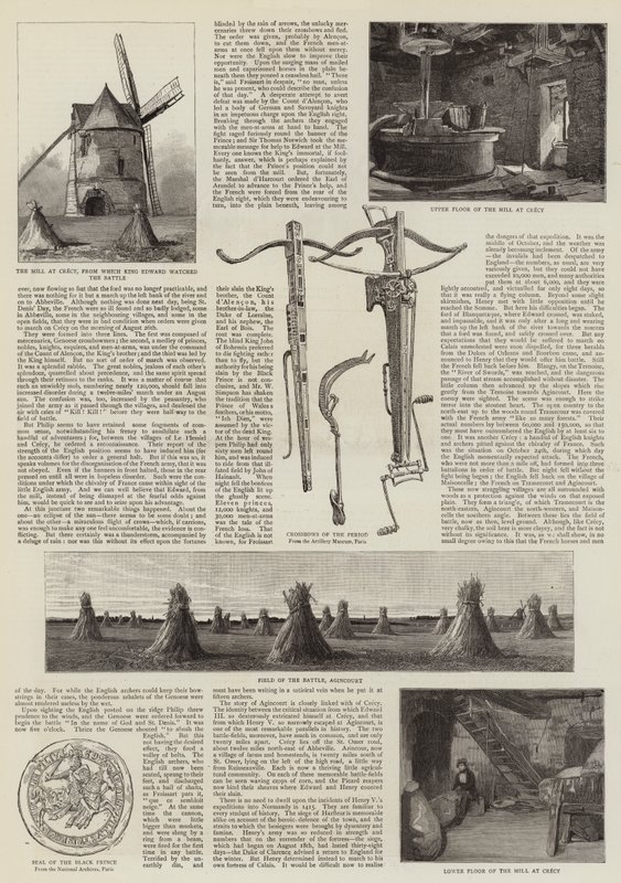 Een Bezoek van een Kunstenaar aan de Slagvelden van Crecy en Agincourt door John Absolon