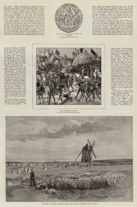 Een bezoek van een kunstenaar aan de slagvelden van Crecy en Agincourt door John Absolon
