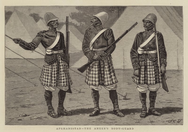 Afghanistan, de Lijfwacht van de Emir door John Charles Dollman