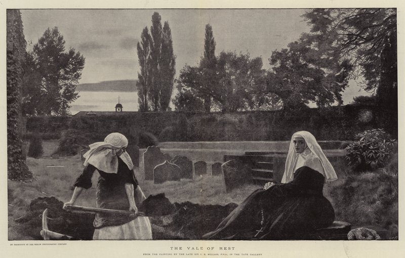 De Vale of Rest door John Everett Millais