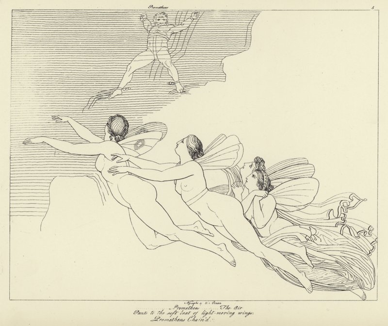 Prometheus Geboeid door John Flaxman
