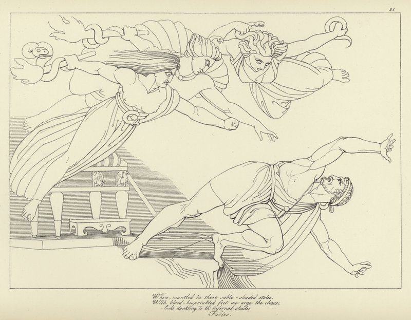 De Furieën door John Flaxman