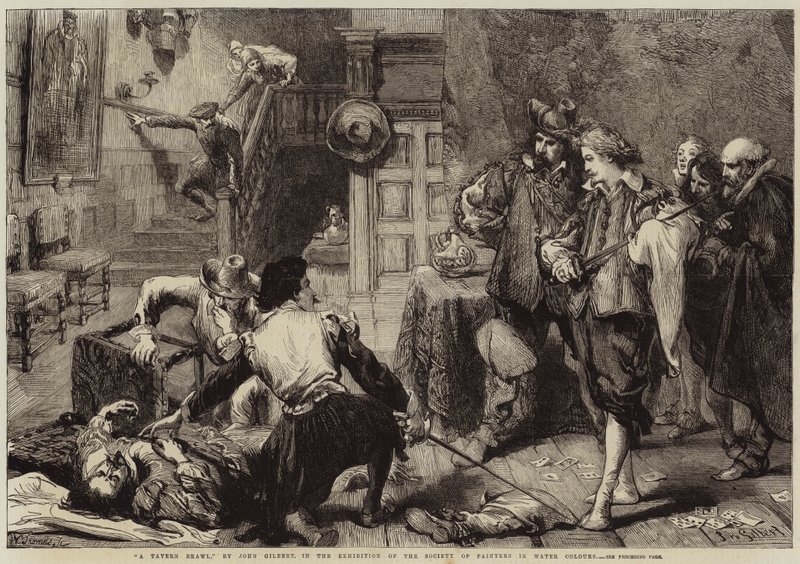 Een kroegruzie door John Gilbert
