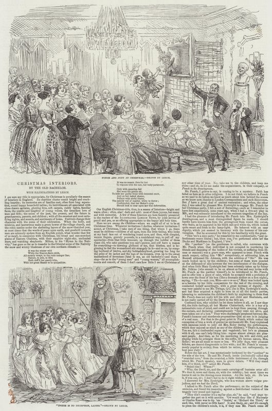 Kerstinterieurs door John Leech