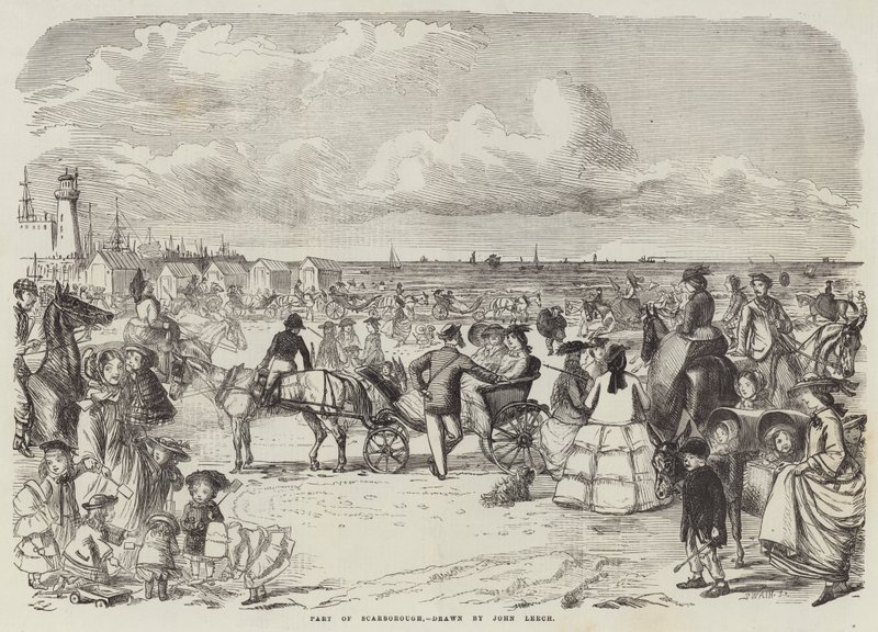 Deel van Scarborough door John Leech