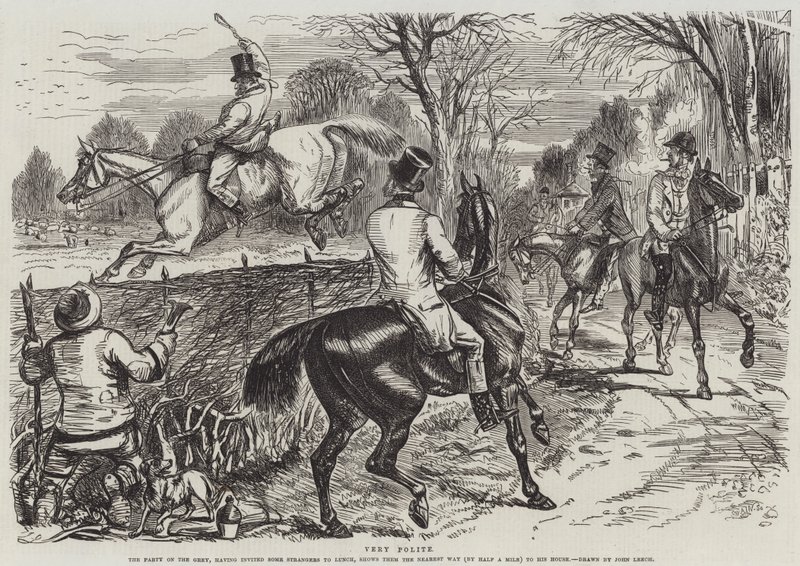 Zeer Beleefd door John Leech
